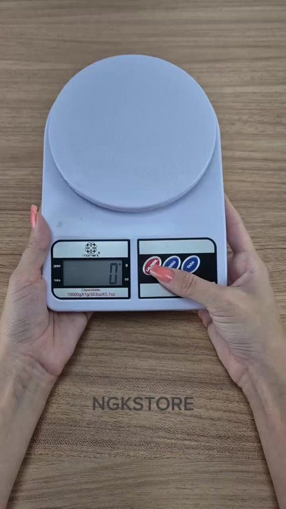 🍳 Balança Digital de Cozinha 10kg — Precisão para Receitas, Dietas e Marmitas! ⚖️