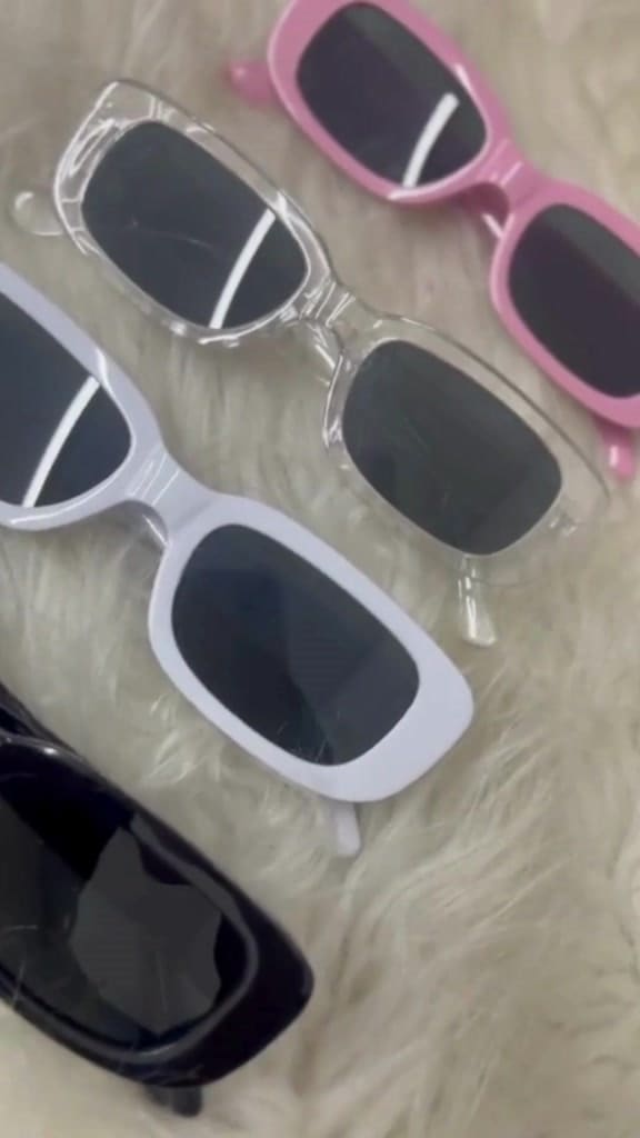 🕶️✨ Óculos de Sol Vintage Quadrado Pequeno Unissex