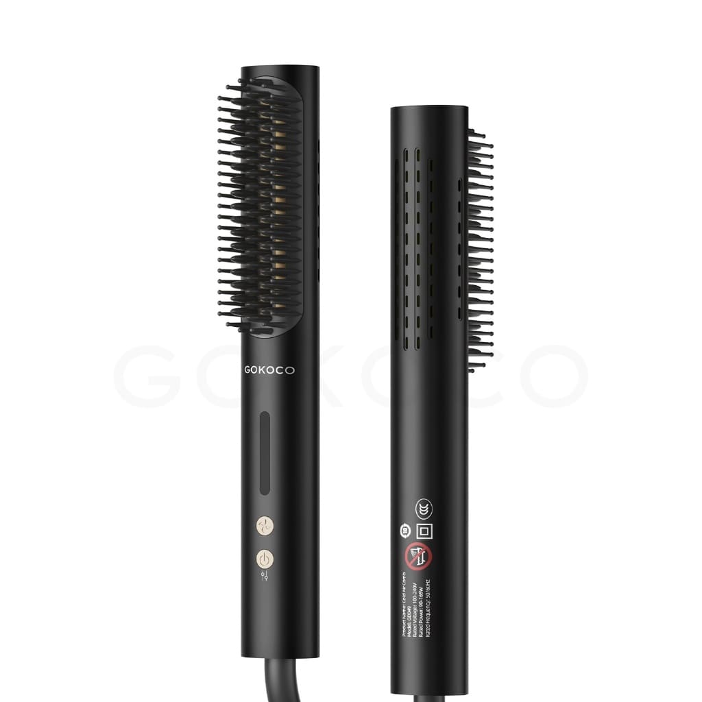 Escova Modeladora GOKOCO com Ar Frio — Menos Frizz e Mais Volume.