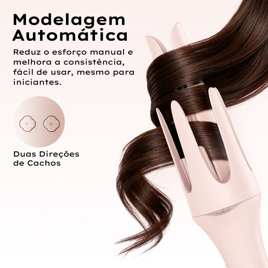 Modelador de Cachos Gokoco Multifuncional 7 em 1 – Modela, Seca e Escova!