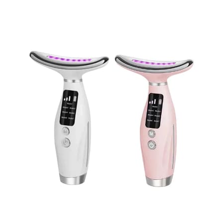 💆‍♀️ Massageador Facial e Pescoço com LED 7 Cores — Tecnologia para sua Rotina de Beleza! 🌈